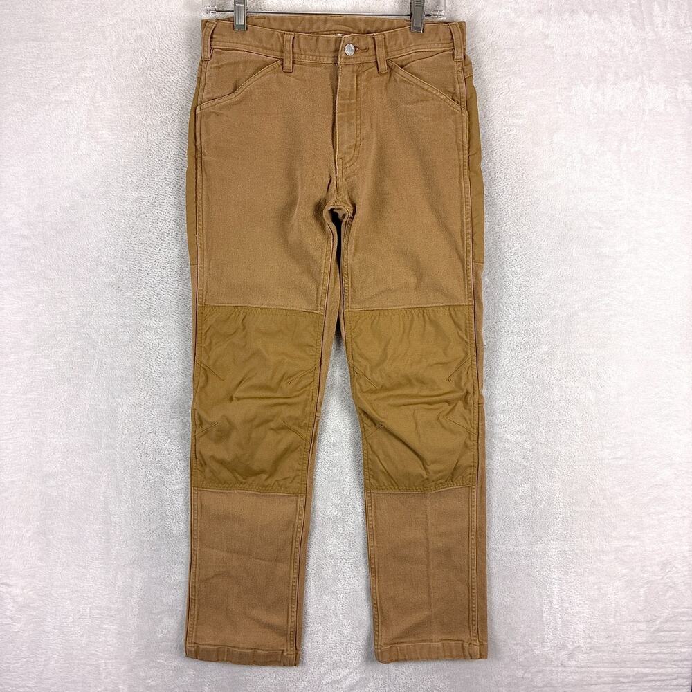Topo Designs Pants Mens 30 Brown Canvas Double Knee Climbing Workwear Outdoors